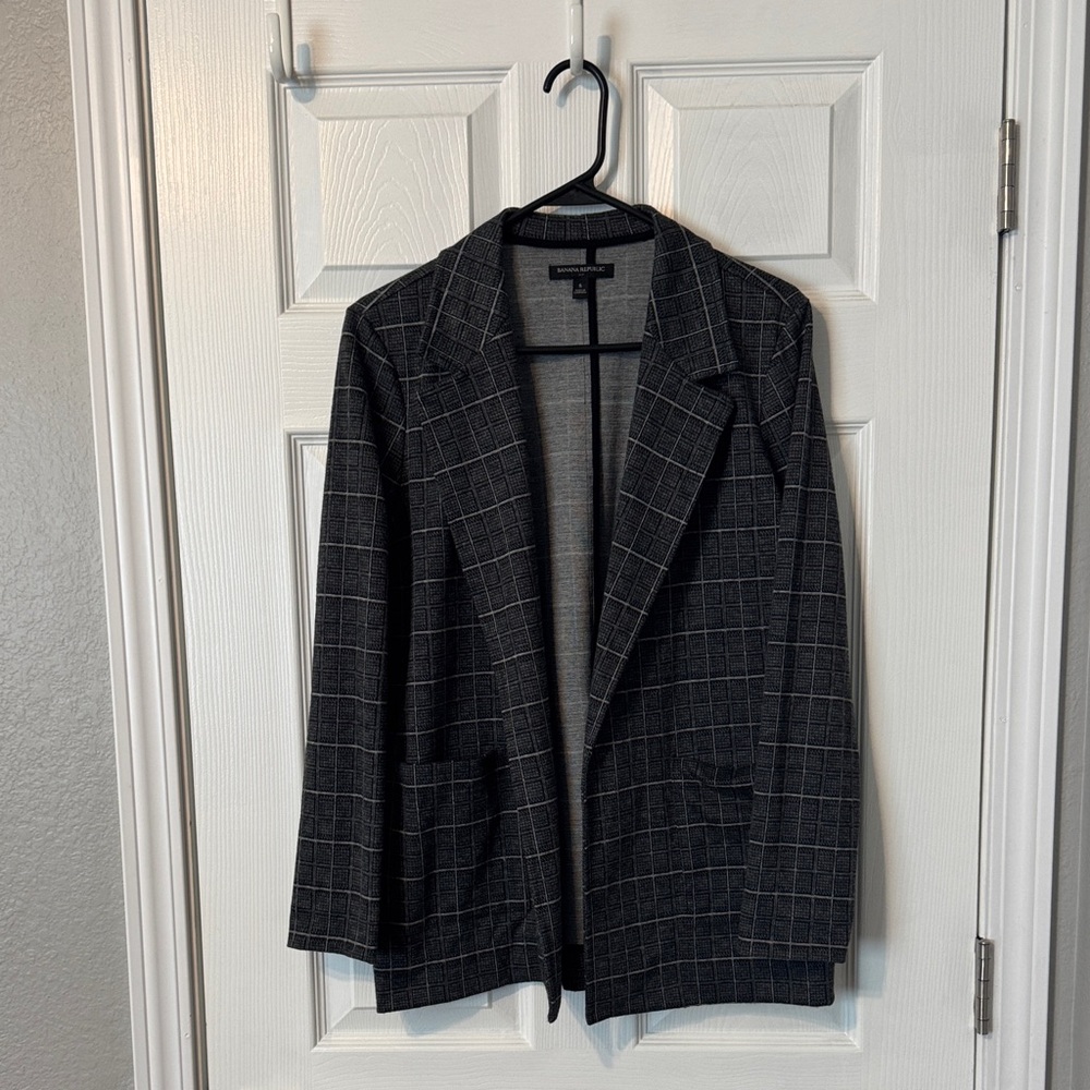 Banana Republic Gray Knit Blazer